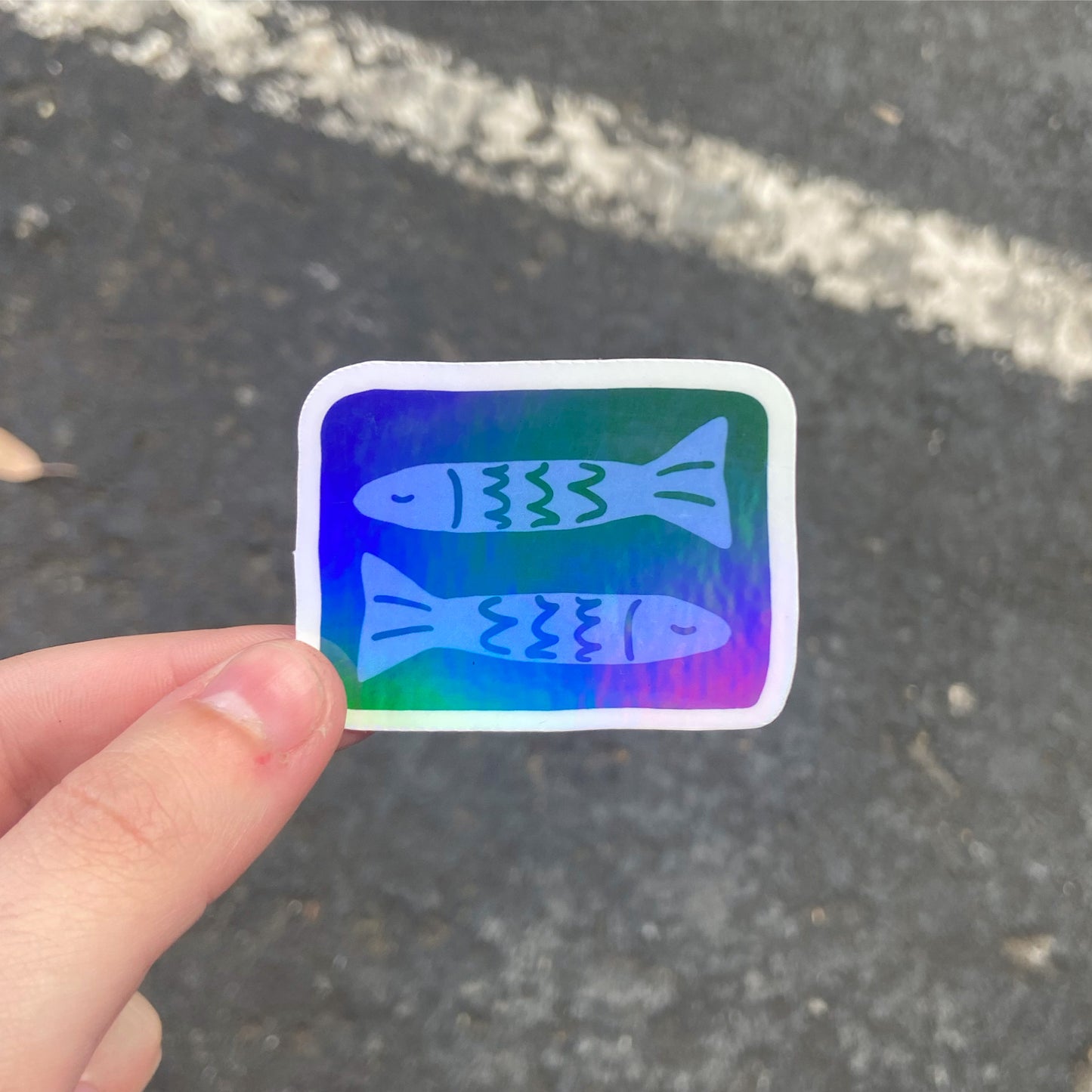 🌟Holographic🌟 Fish Vinyl Sticker