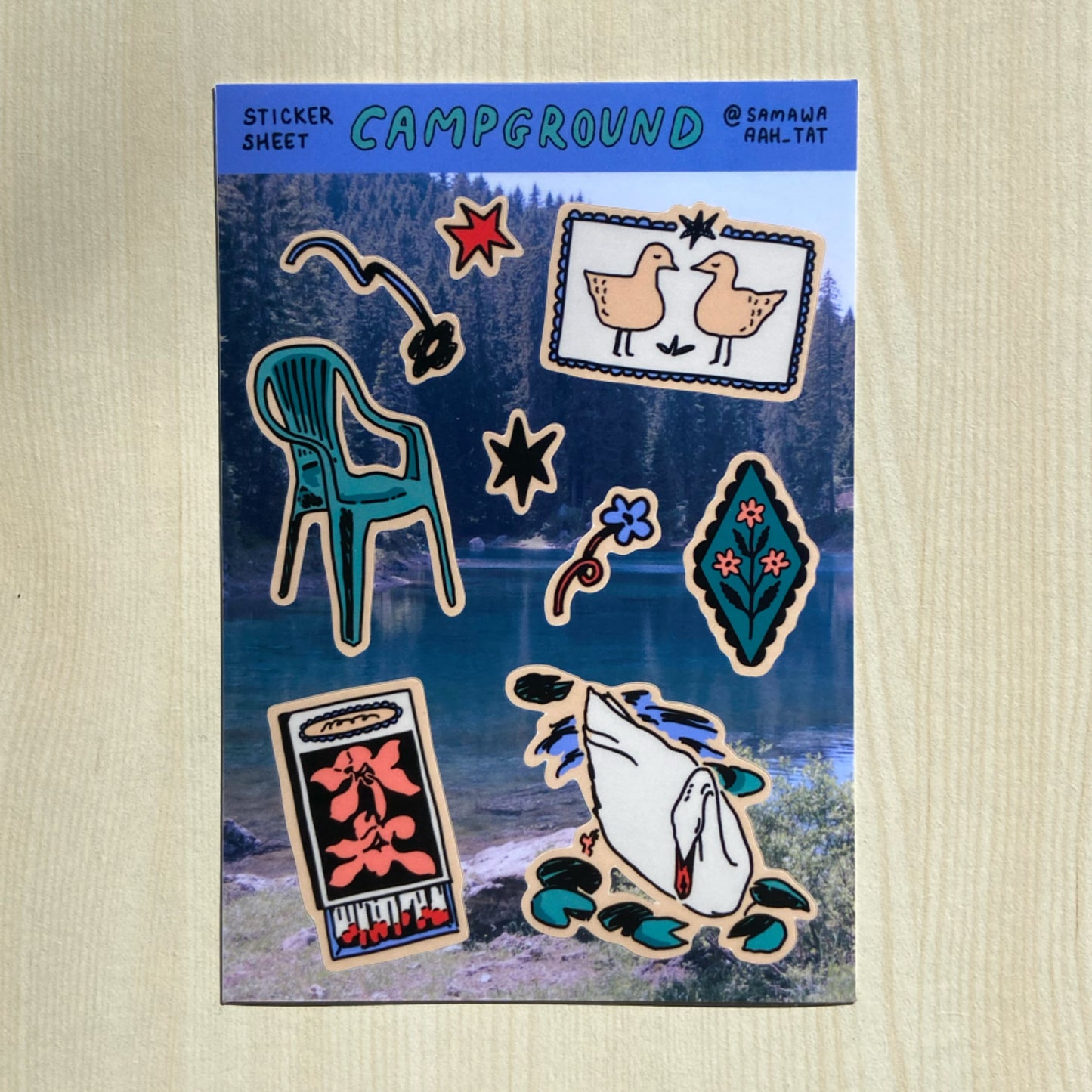Campground Vinyl Sticker Sheet