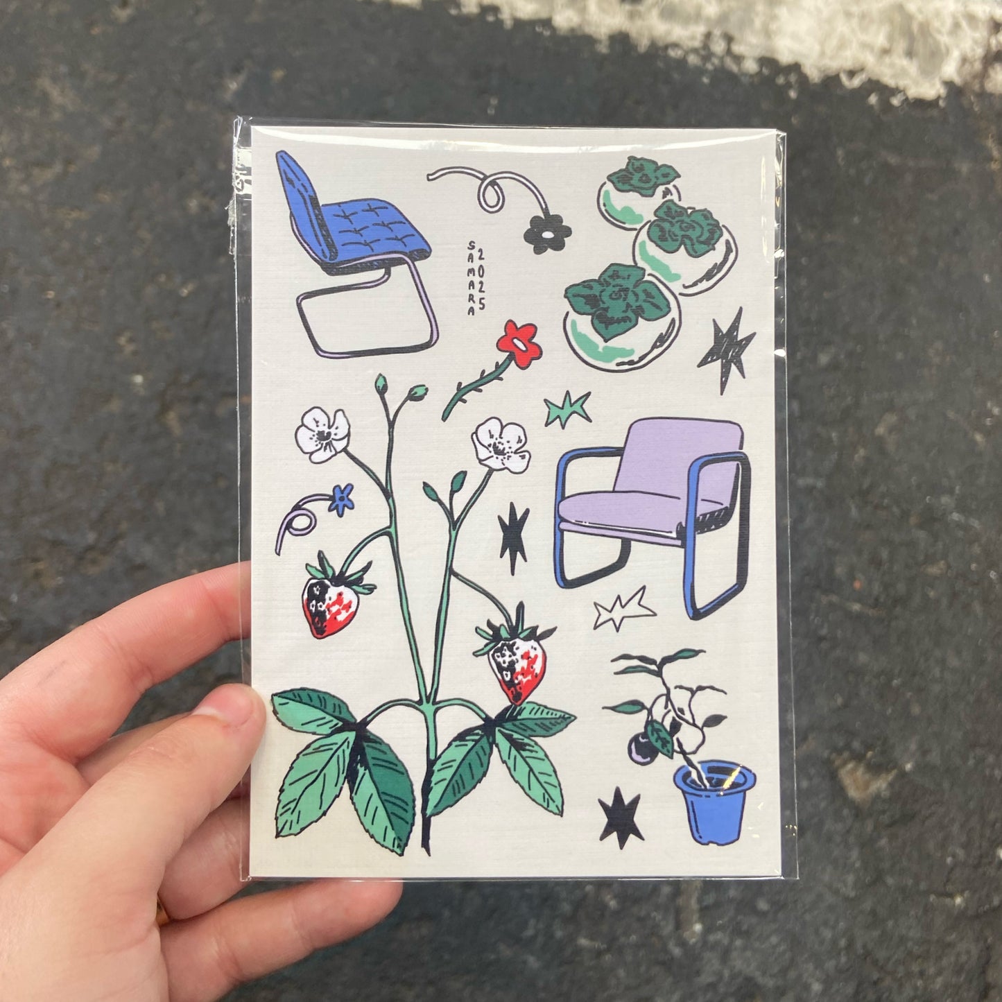 A6 Strawberry Print