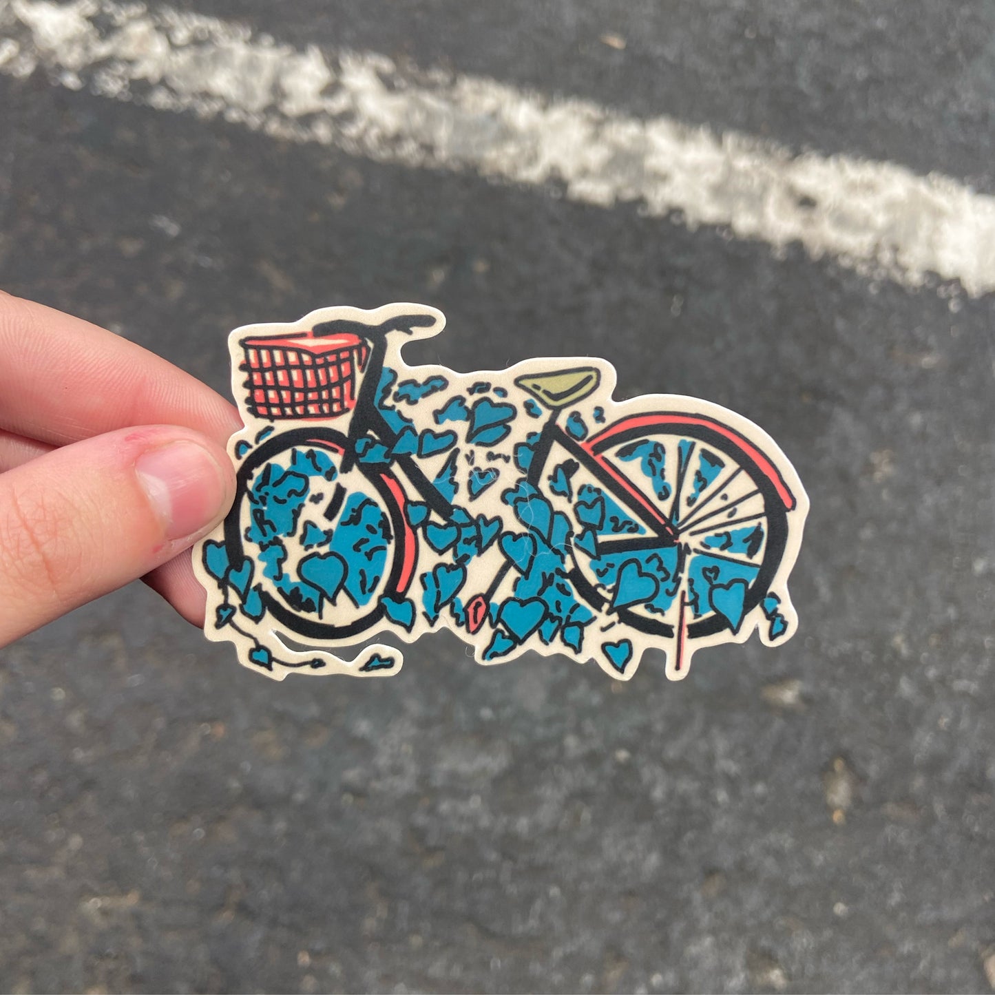 Plant Bike Vinyl Sticker