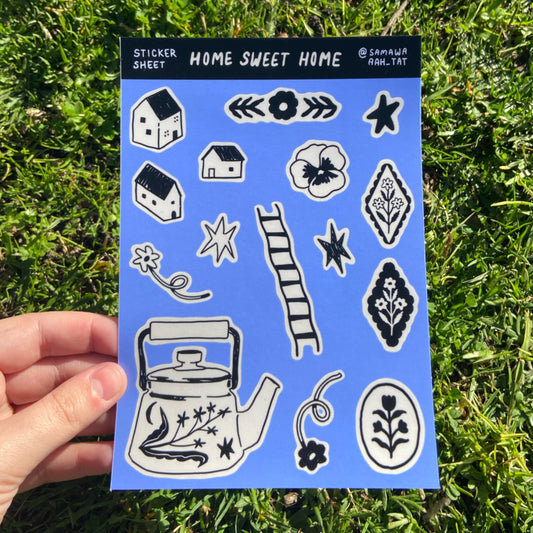 Home Sweet Home Vinyl Sticker Sheet
