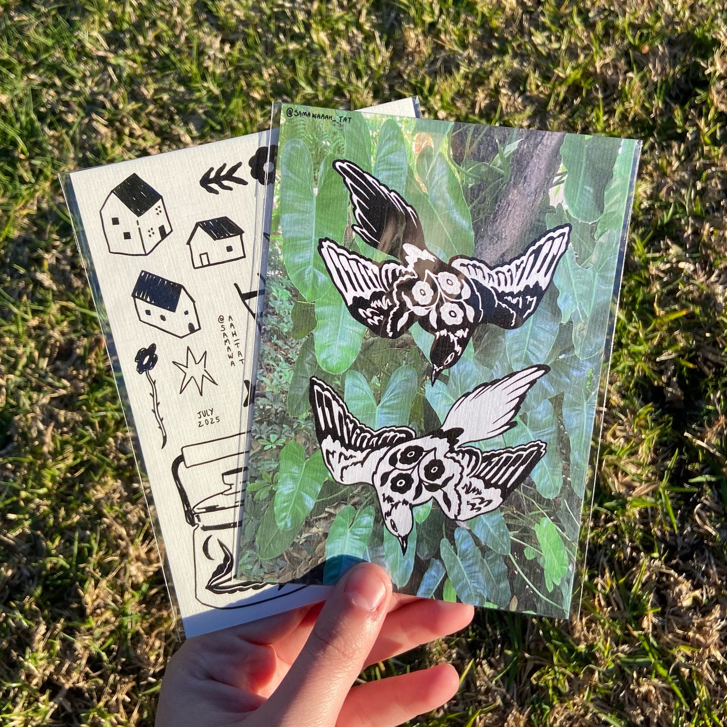 A6 Birds Print