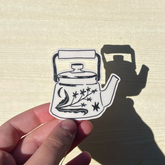 Teapot Vinyl Sticker