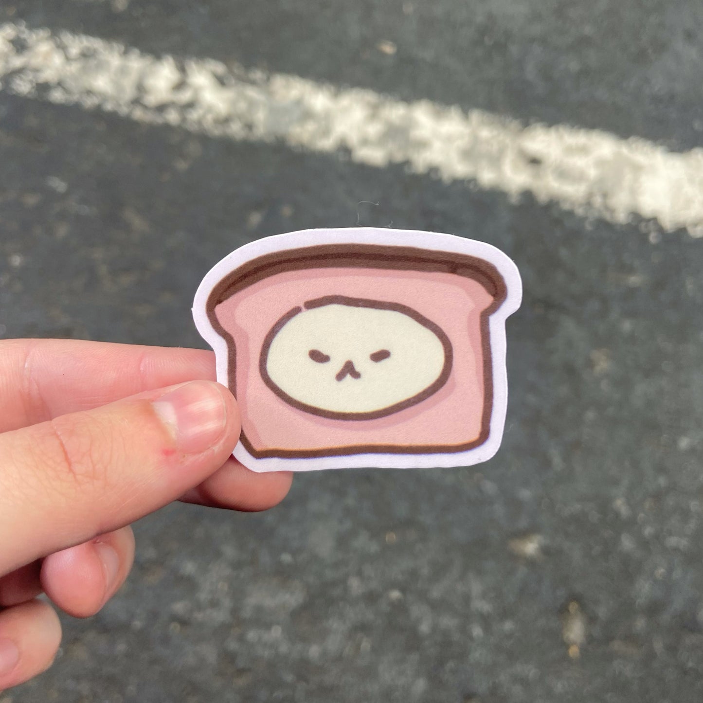 Bread Cat Vinyl Sticker