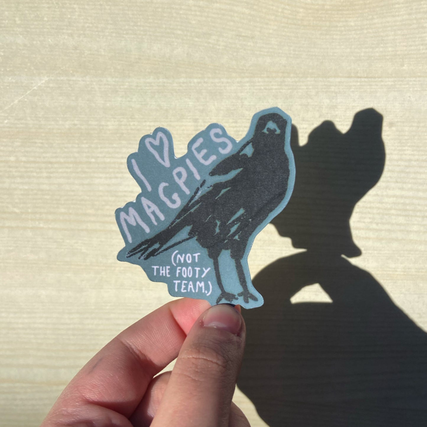Magpie Vinyl Sticker - Green