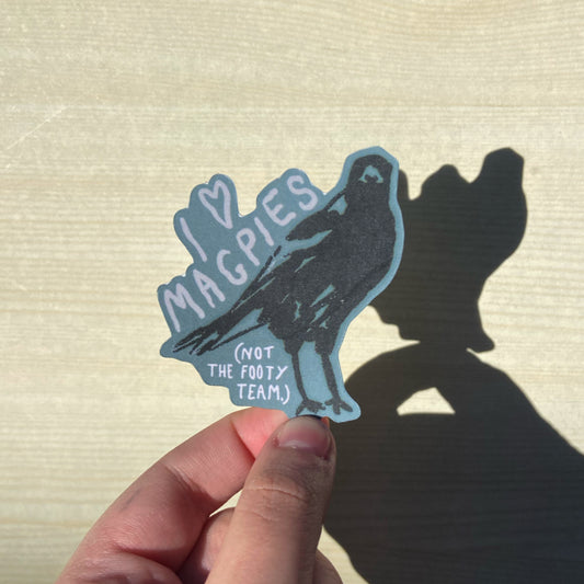 Magpie Vinyl Sticker - Green