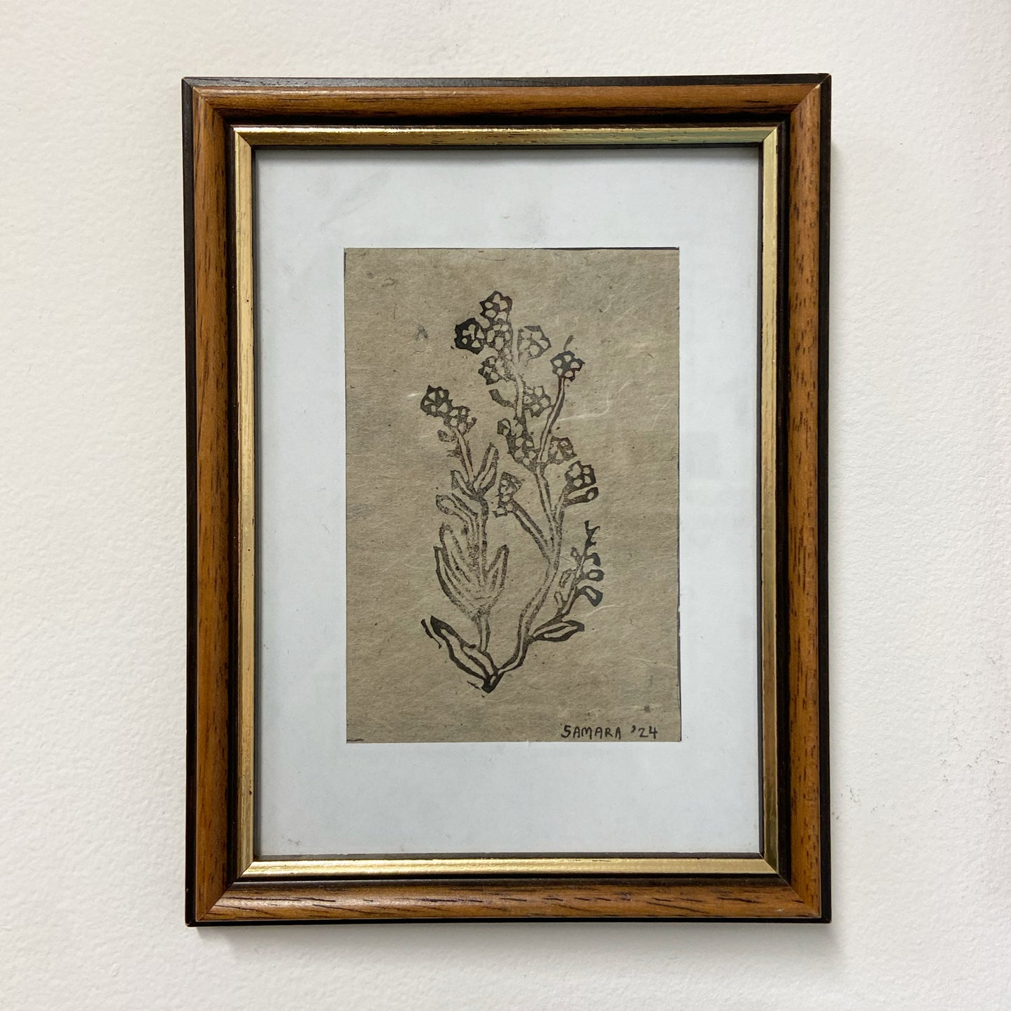 Flowers 2 - Framed Handmade Print