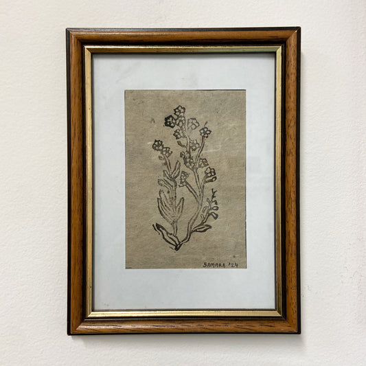 Flowers 2 - Framed Handmade Print