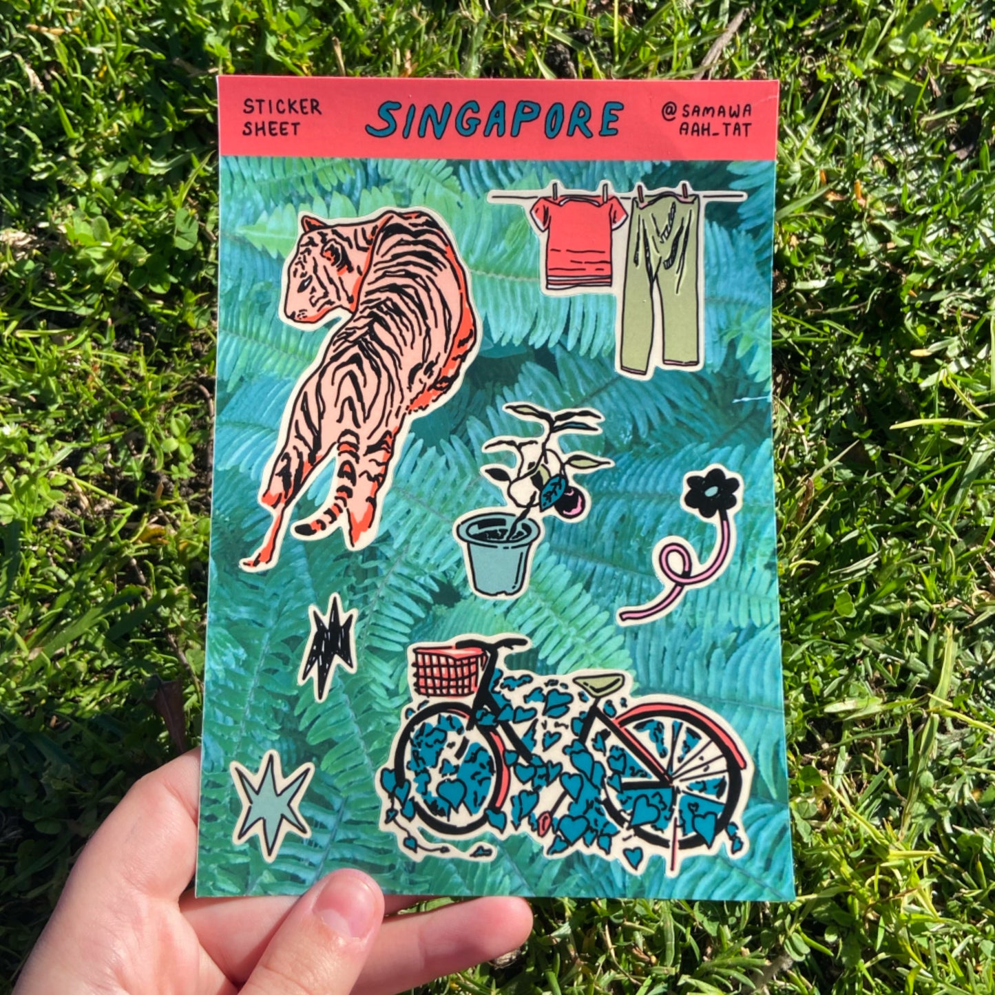 Singapore Vinyl Sticker Sheet