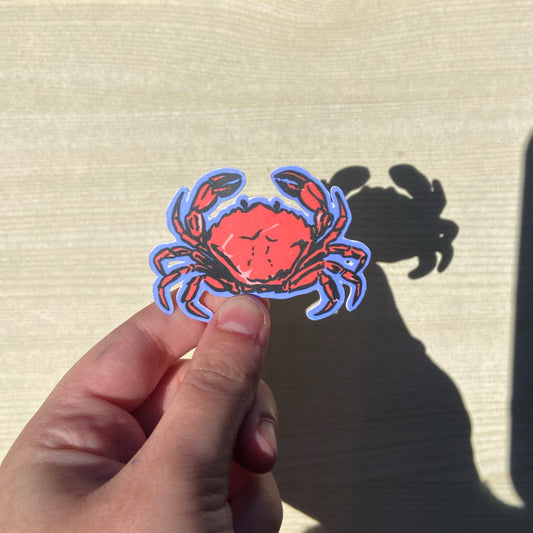 Crab Vinyl Sticker